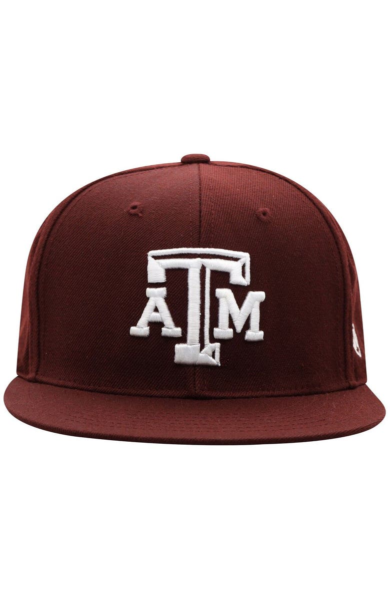 TOP OF THE WORLD Men's Top of the World Maroon Texas A&M Aggies Team Color Fitted Hat, Alternate, color,