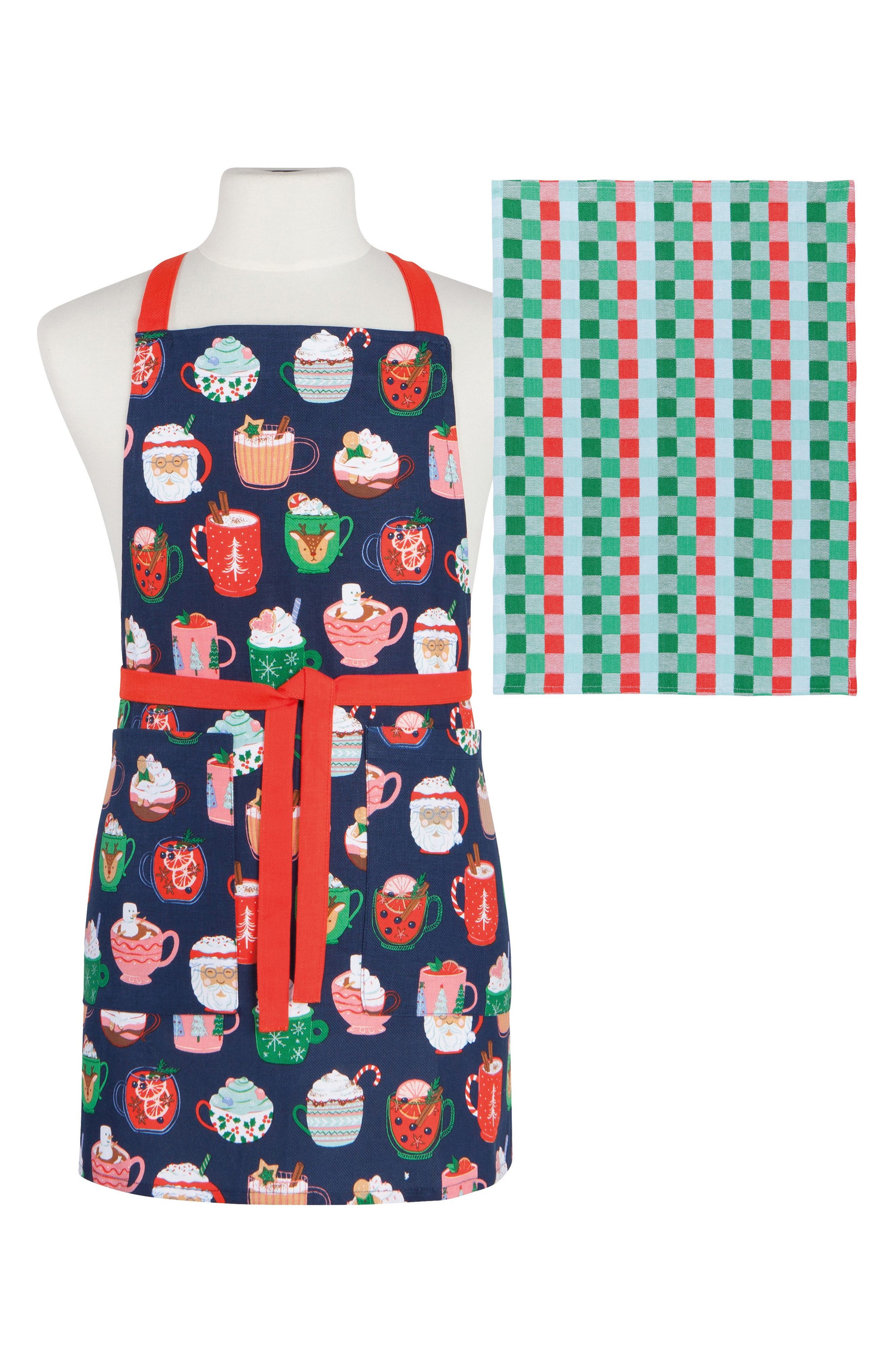 Cozy Cups Apron & Dish Towel Set