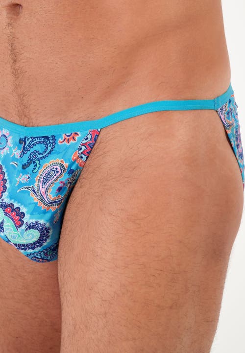 Hom Usa Funky Styles Tanga Briefs In Blue