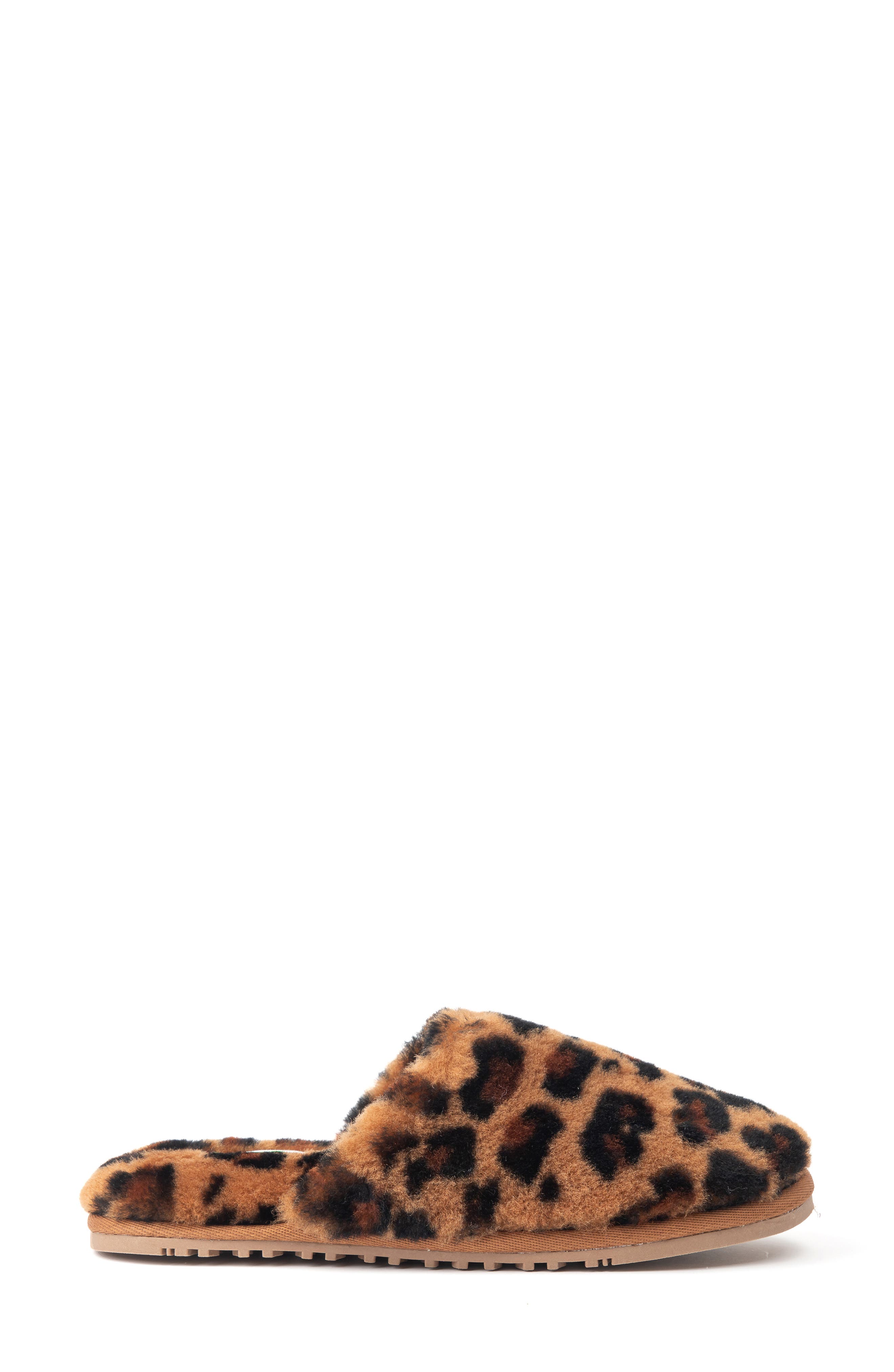 Montana Genuine Shearling Slipper, Alternate, color, LEOPARD