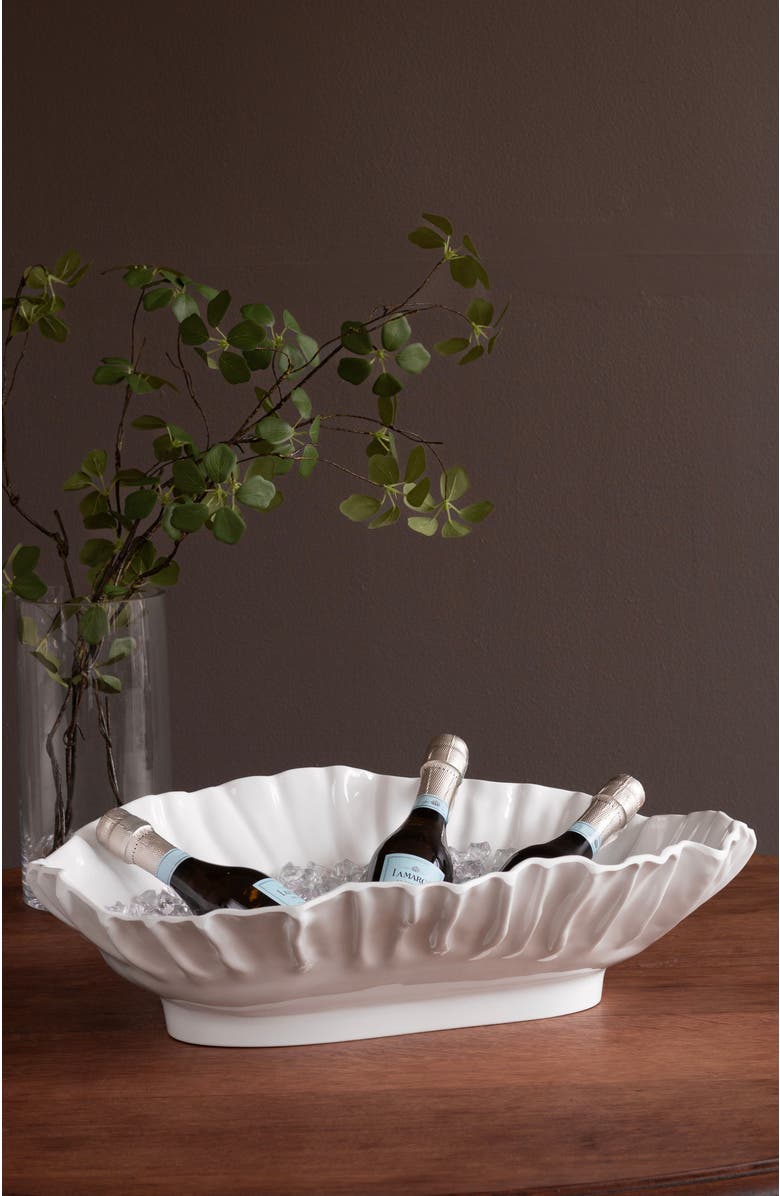 BEATRIZ BALL Collection VIDA Bloom Large Oval Bowl, Alternate, color, White