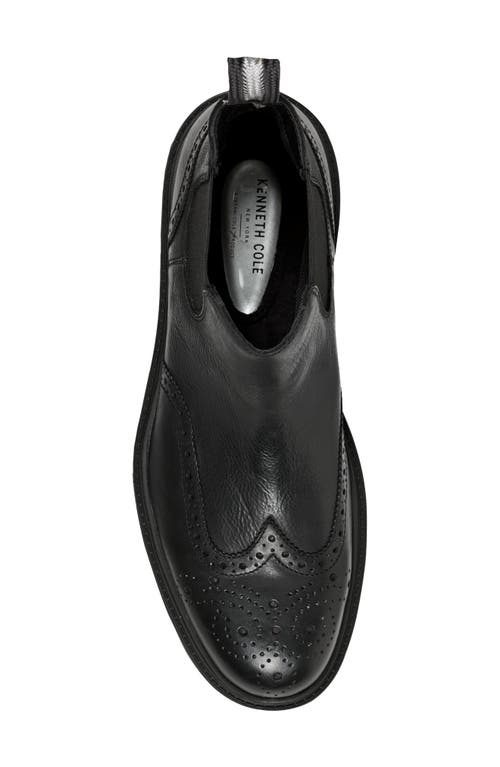 Kenneth Cole New York Frank Wingtip Chelsea Boot In Black
