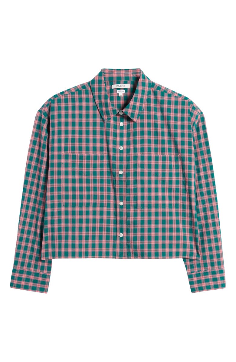 Madewell The Signature Plaid Poplin Crop Shirt, Alternate, color,