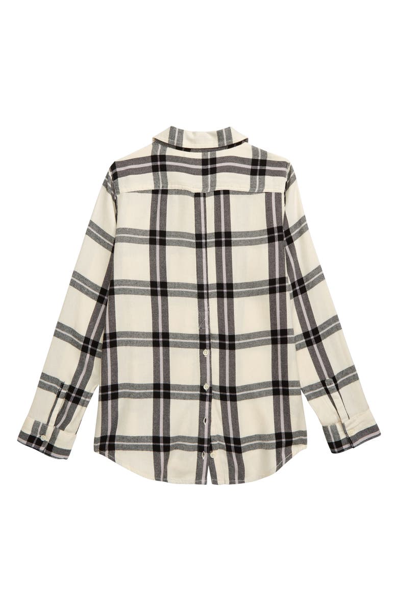 Treasure & Bond Jaspe Plaid Flannel Shirt, Alternate, color,