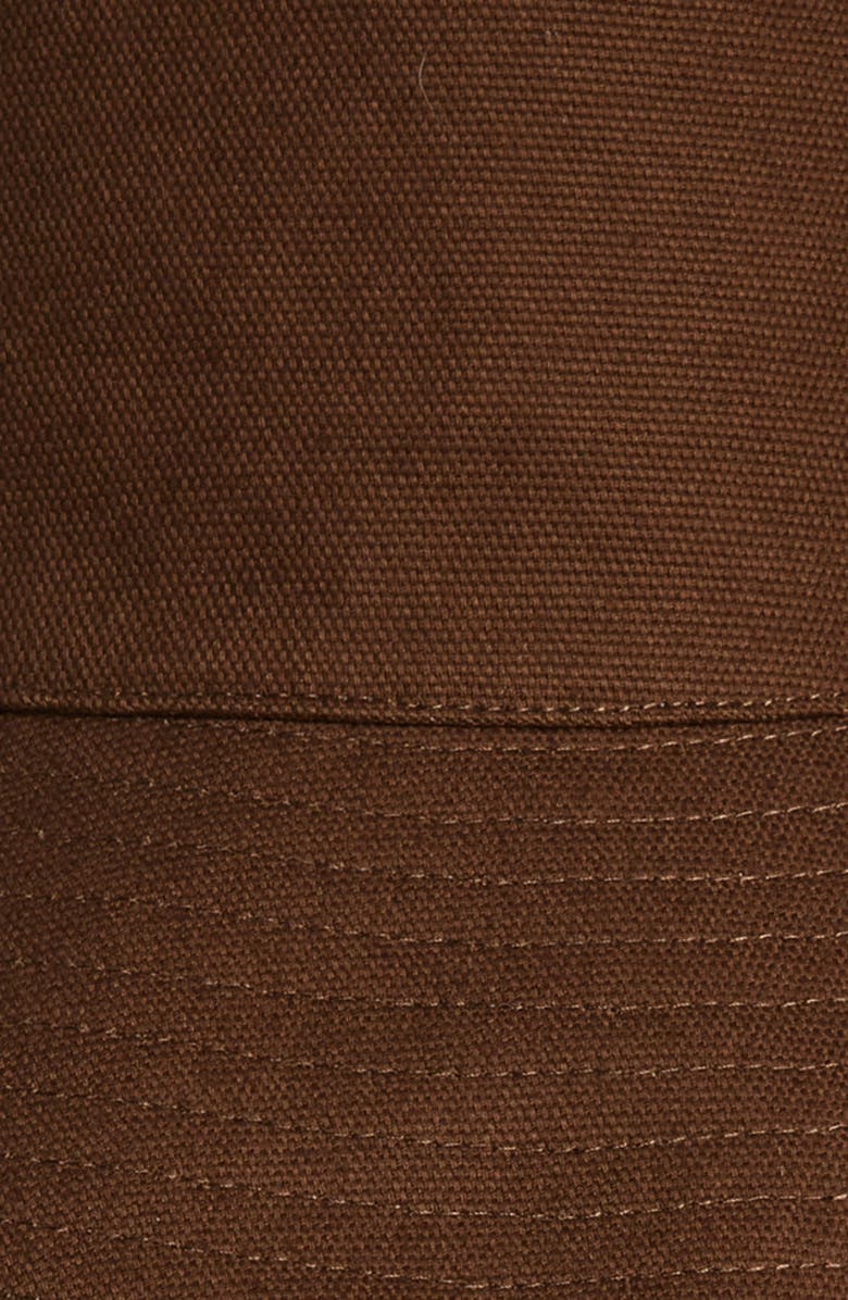 Lack of Color Holiday Cotton Canvas Bucket Hat, Alternate, color, Brown
