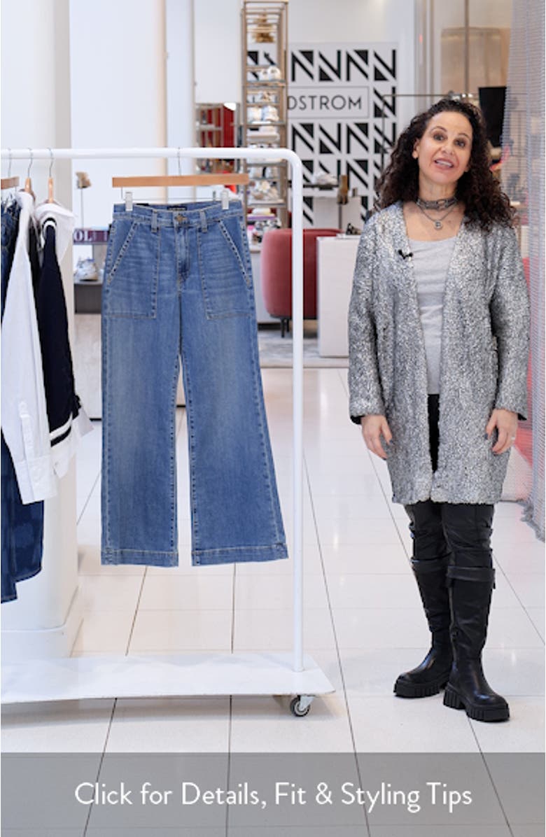 Clifford Crop Wide Leg Flare Jeans, sales video thumbnail