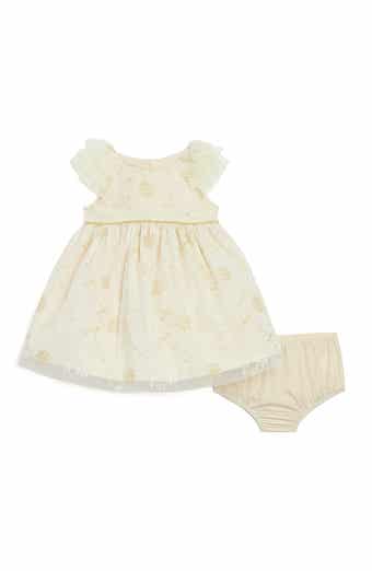 Pippa & Julie Sienna Embroidered Dress & Bloomers