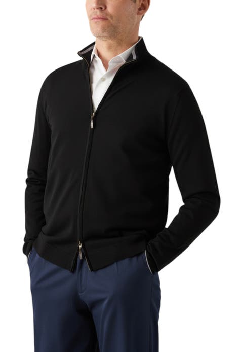 Dalton Full Washable Merino Zip Sweater