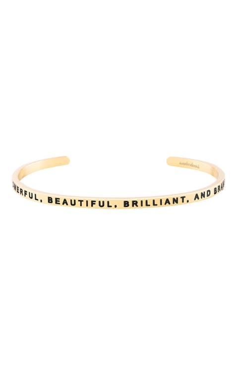 Powerful, Beautiful, Brilliant, And Brave bracelet