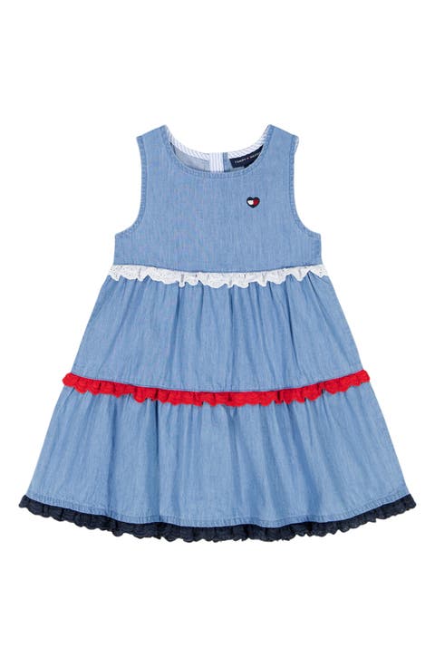 Tiered Denim Dress (Little Kid)