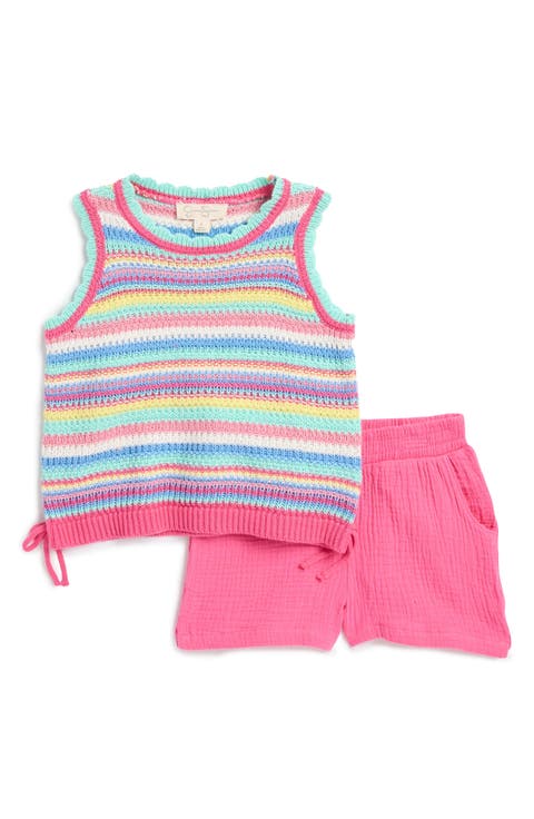 Kids' Openwork Tank & Shorts Set (Toddler & Little Kid)