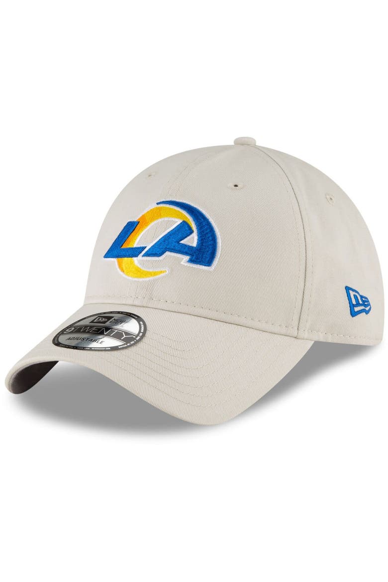 Men's New Era Khaki Los Angeles Rams DB Playmaker 9TWENTY Adjustable Hat, Main, color, Khaki
