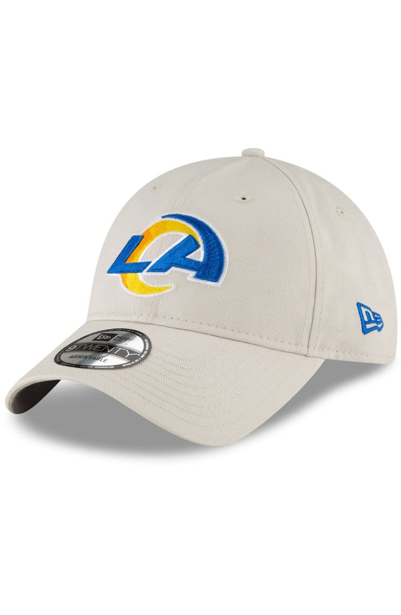 New Era Men's New Era Khaki Los Angeles Rams DB Playmaker 9TWENTY Adjustable Hat, Main, color,