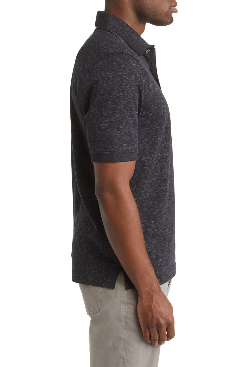 Advantage Space Dye Jersey Polo, Alternate, color, DARK BLACK