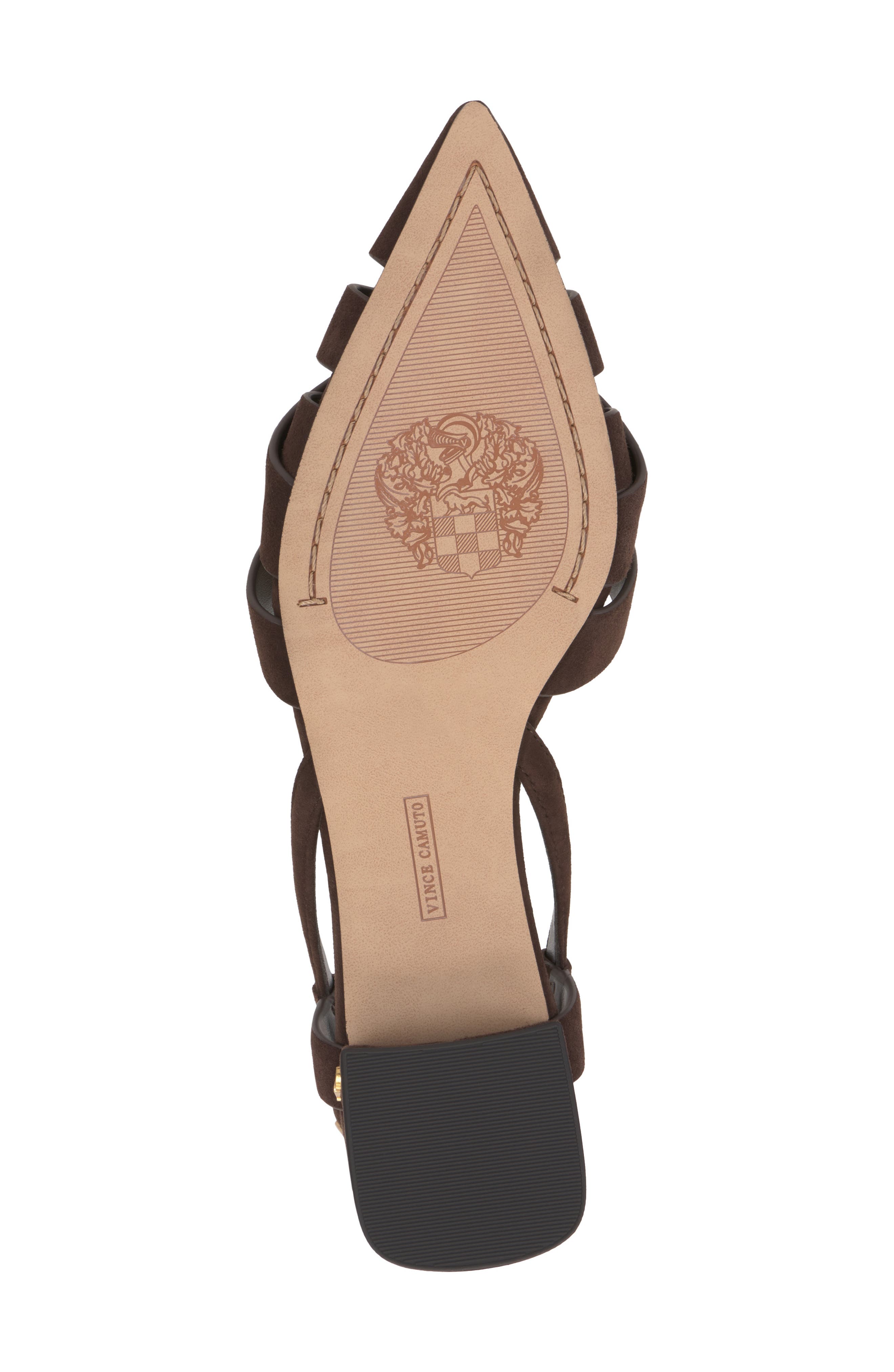 Vince Camuto Vinesha Slingback Pointed Toe Pump, Alternate, color, Brownie