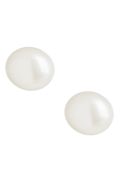 Sterling Silver Baroque Pearl Stud