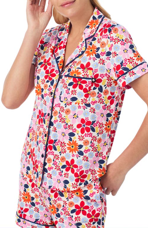 Kate Spade New York Print Short Pajamas In Pink