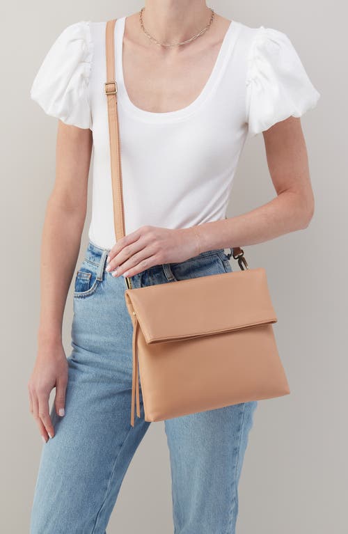 Hobo Draft Leather Crossbody Bag In Porcini