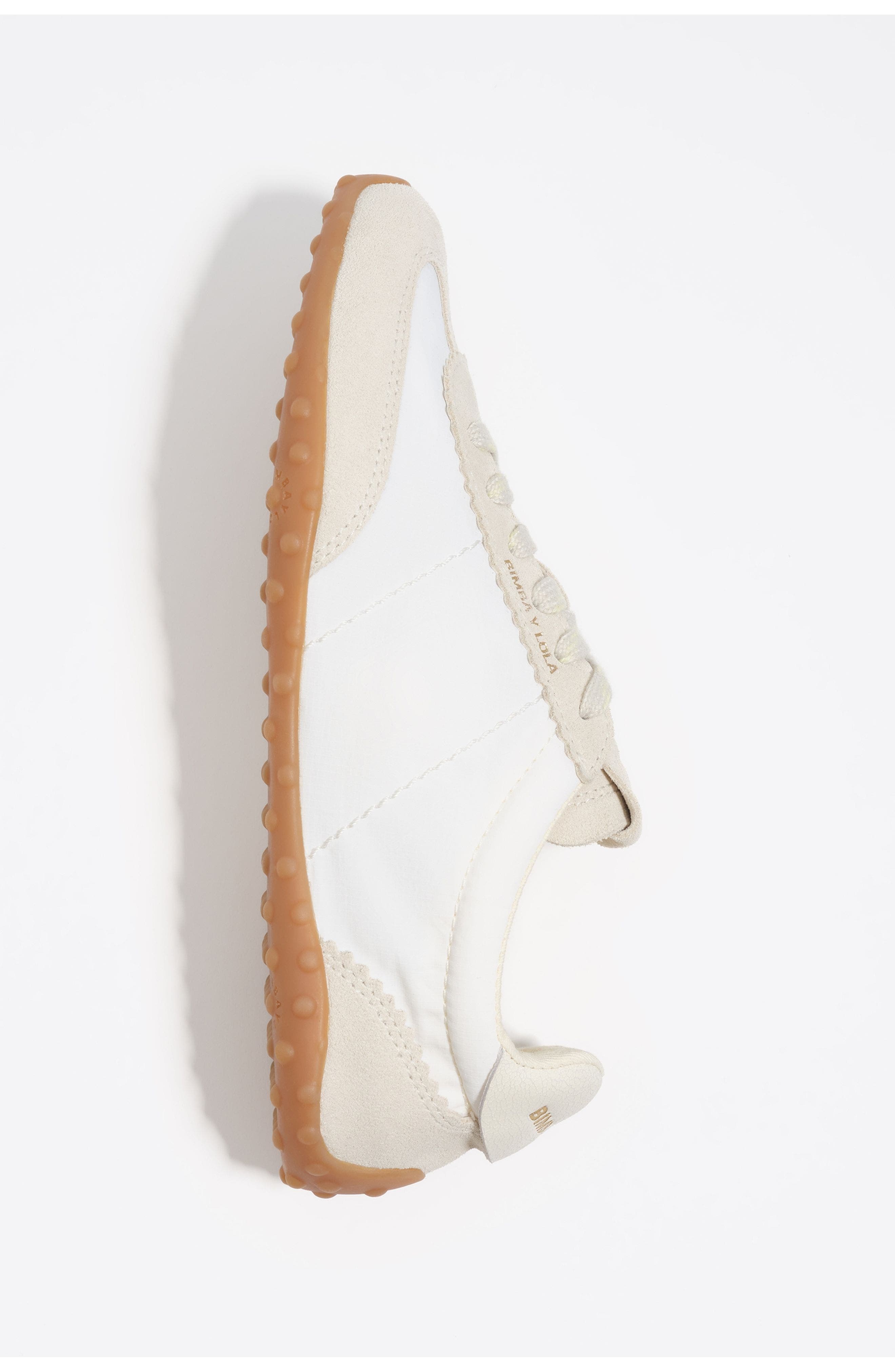 Bimba y Lola Suede Nylon 13 29 Sneaker, Alternate, color, Off White