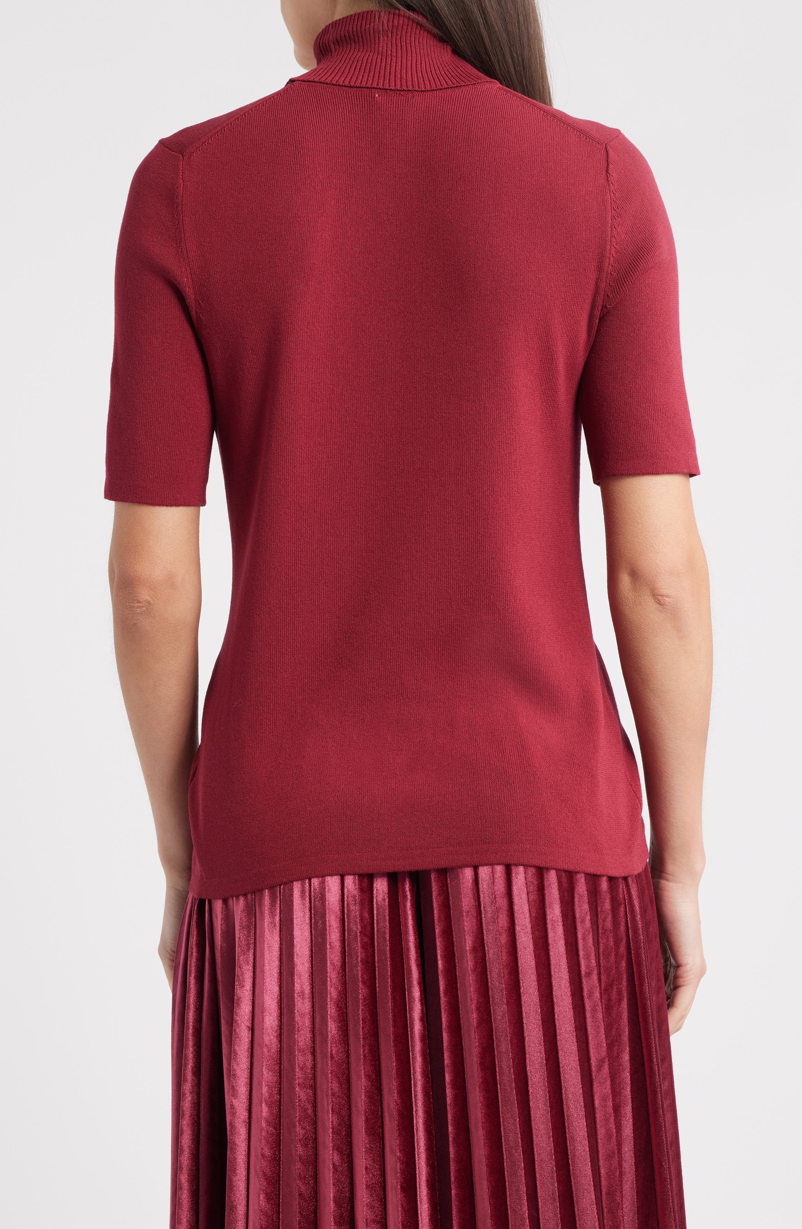 Short Sleeve Turtleneck Sweater - image 2