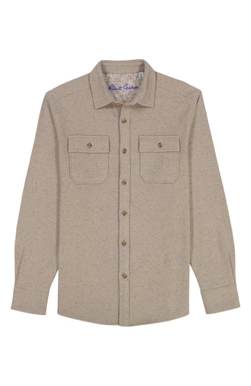 Robert Graham Vigano Long Sleeve Knit Shirt In Brown