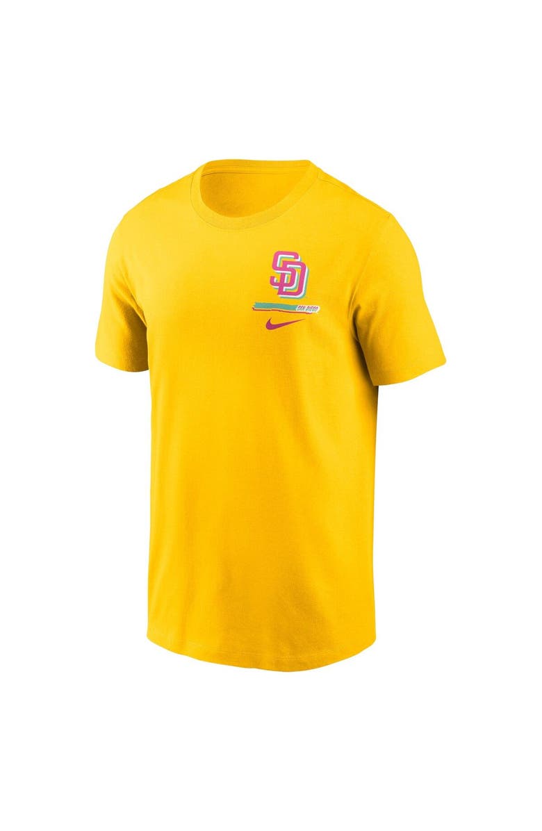 Nike Men's Nike Gold San Diego Padres City Connect 2-Hit T-Shirt, Alternate, color,