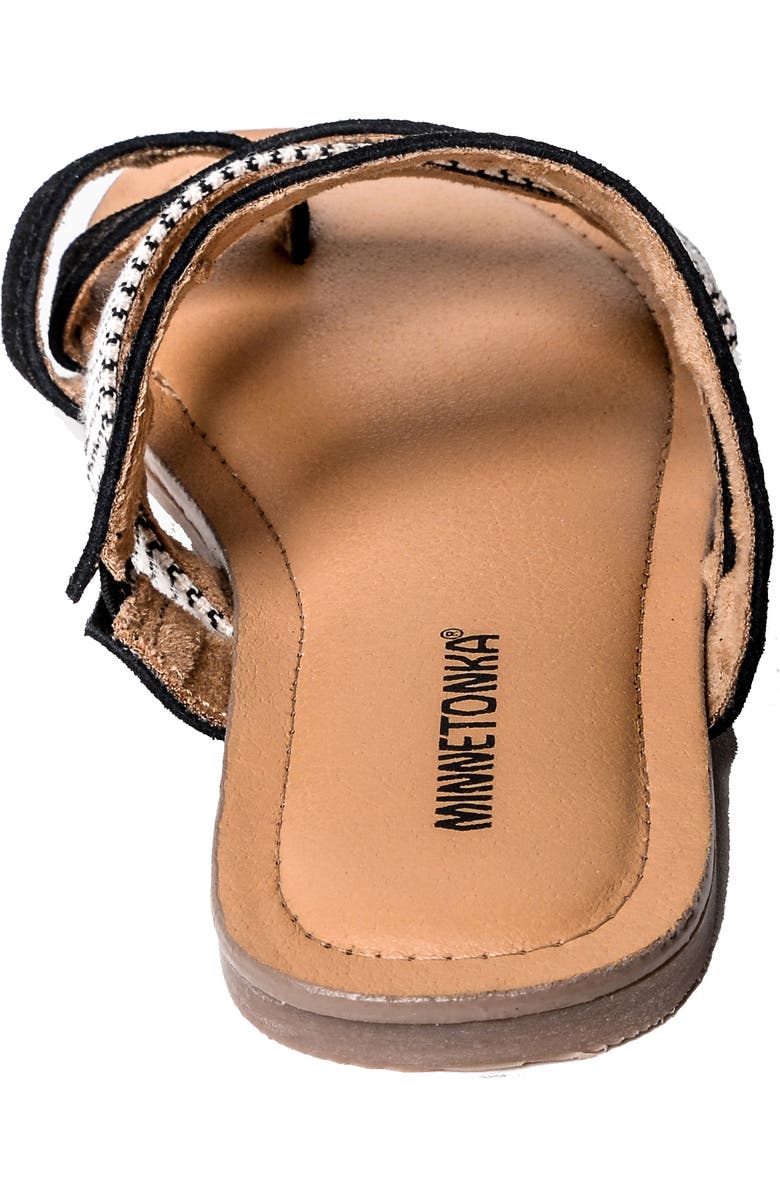 Minnetonka Faribee Strappy Sandal, Alternate, color,