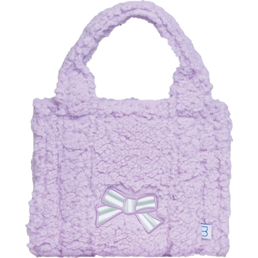mimish Kids' Faux Shearling Tote in Bows  product