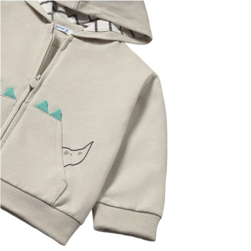 Shop Mayoral Interactive Dino Sweatshirt In Ivory