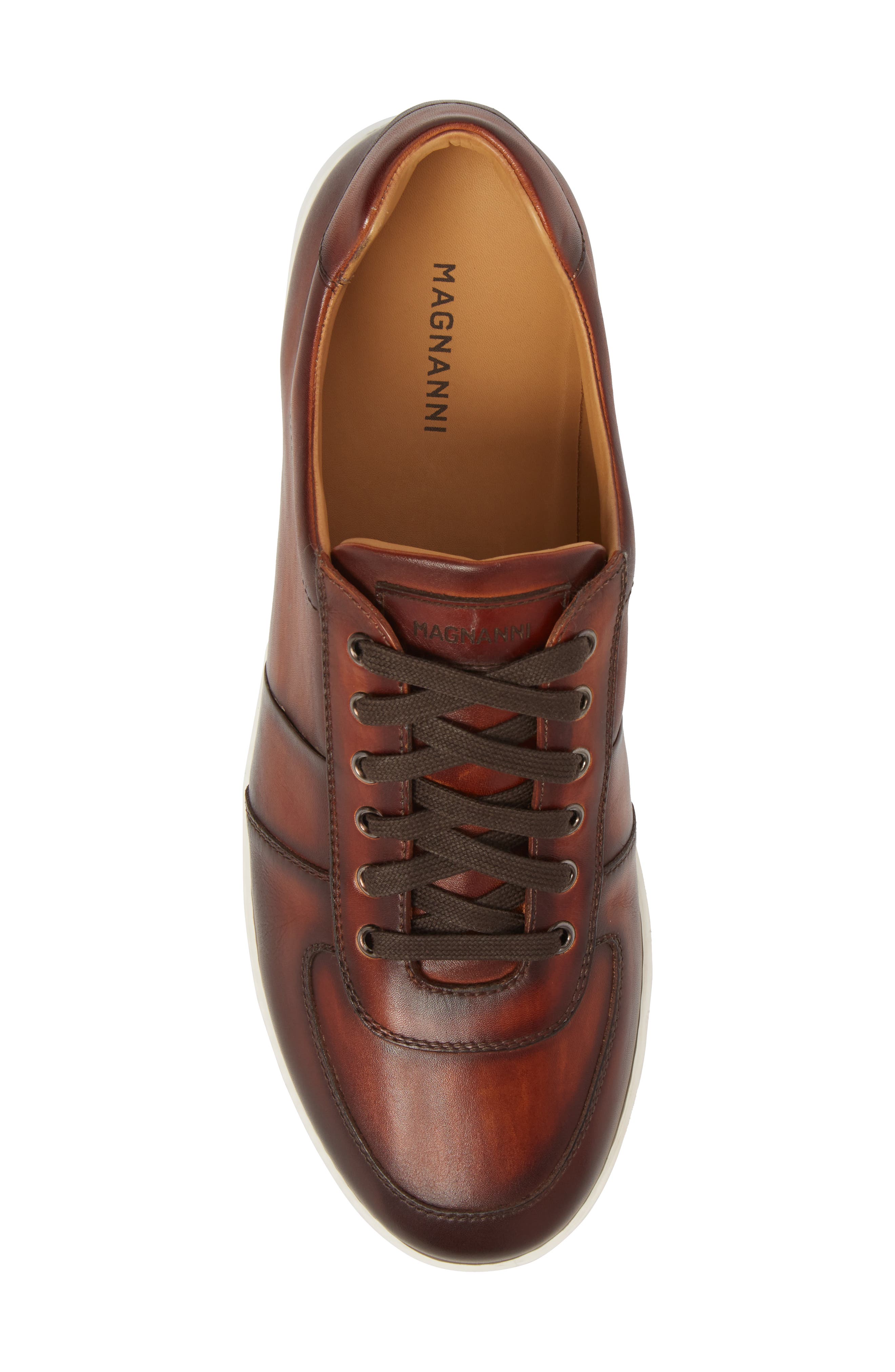 Franco Low Top Sneaker, Alternate, color, COGNAC LEATHER