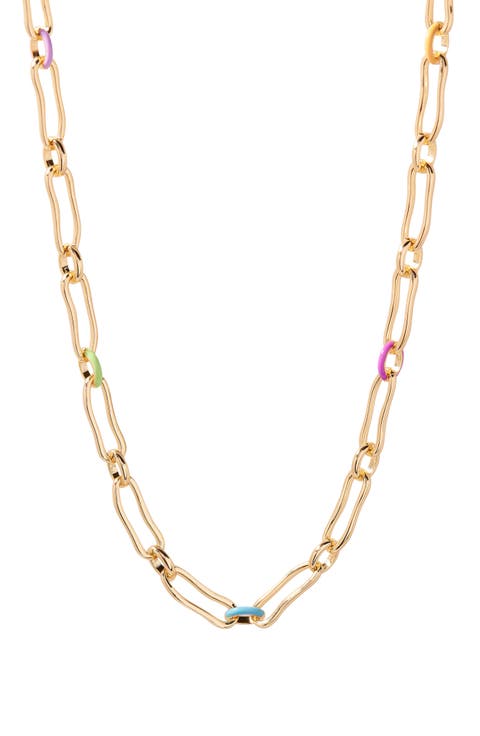 Del Mar Enamel Link Necklace