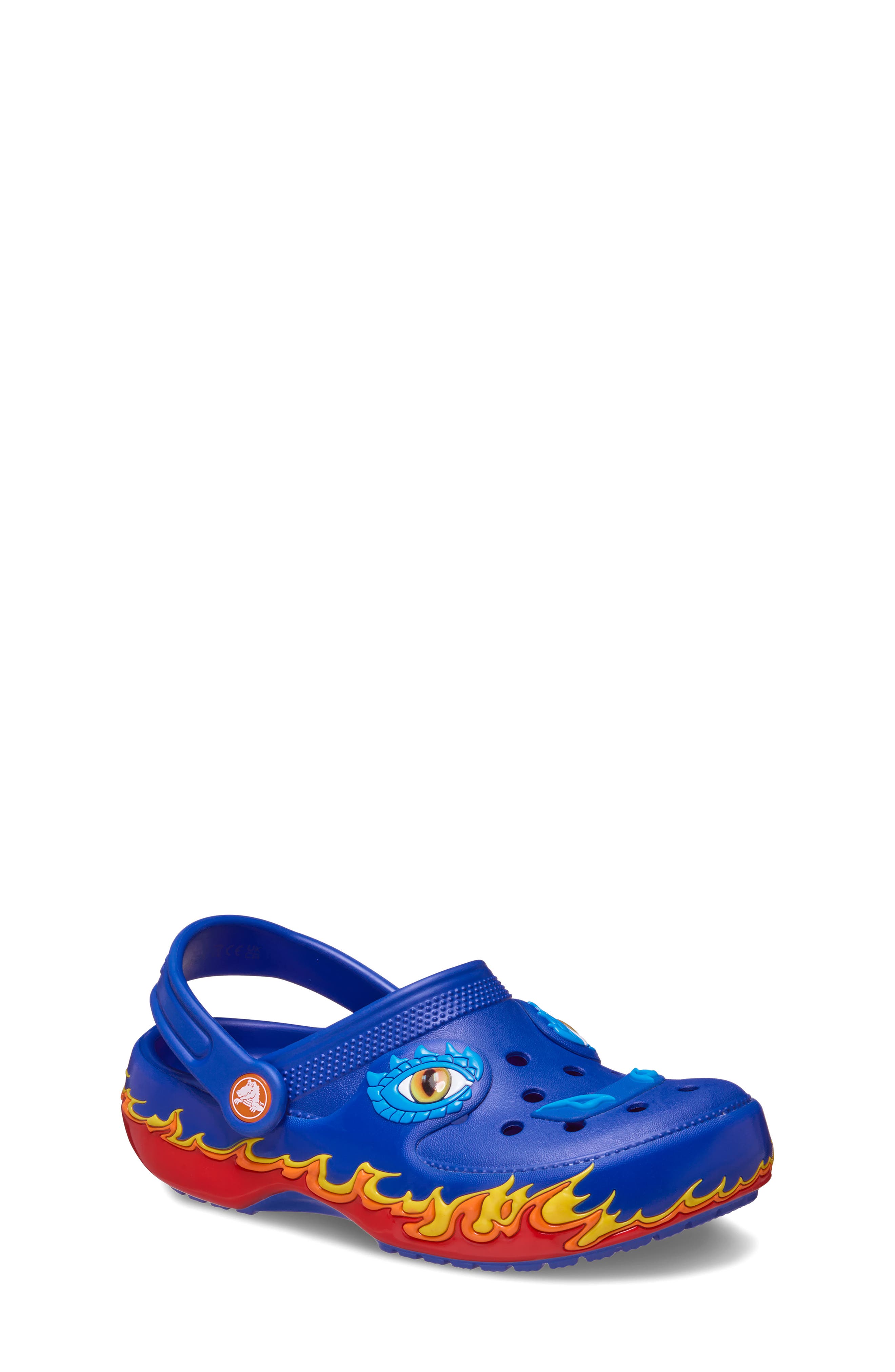 CROCS Kids' Classic Iam Dragon Lights Clog, Main, color, Blue Bolt