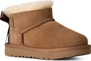 UGG® Kids' Ultra Mini Bailey Bow Genuine Shearling Boot
