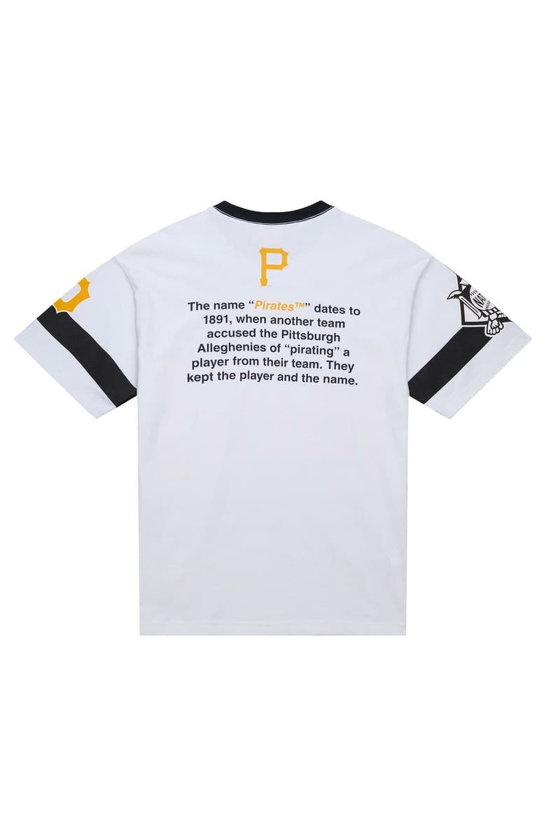 Mitchell & Ness Men's Mitchell & Ness White Pittsburgh Pirates Cooperstown Collection Team Origins Premium T-Shirt, Alternate, color, White