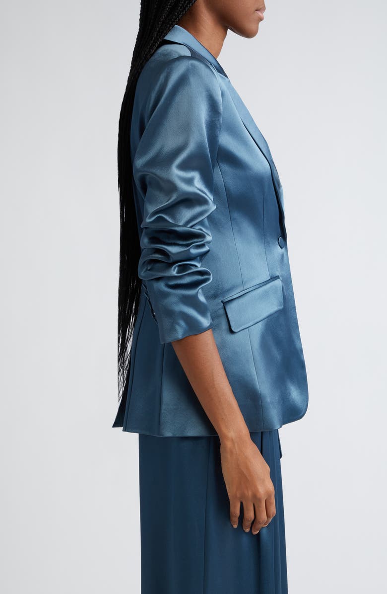 Cinq à Sept Cheyenne Satin Blazer, Alternate, color, Rustic Blue