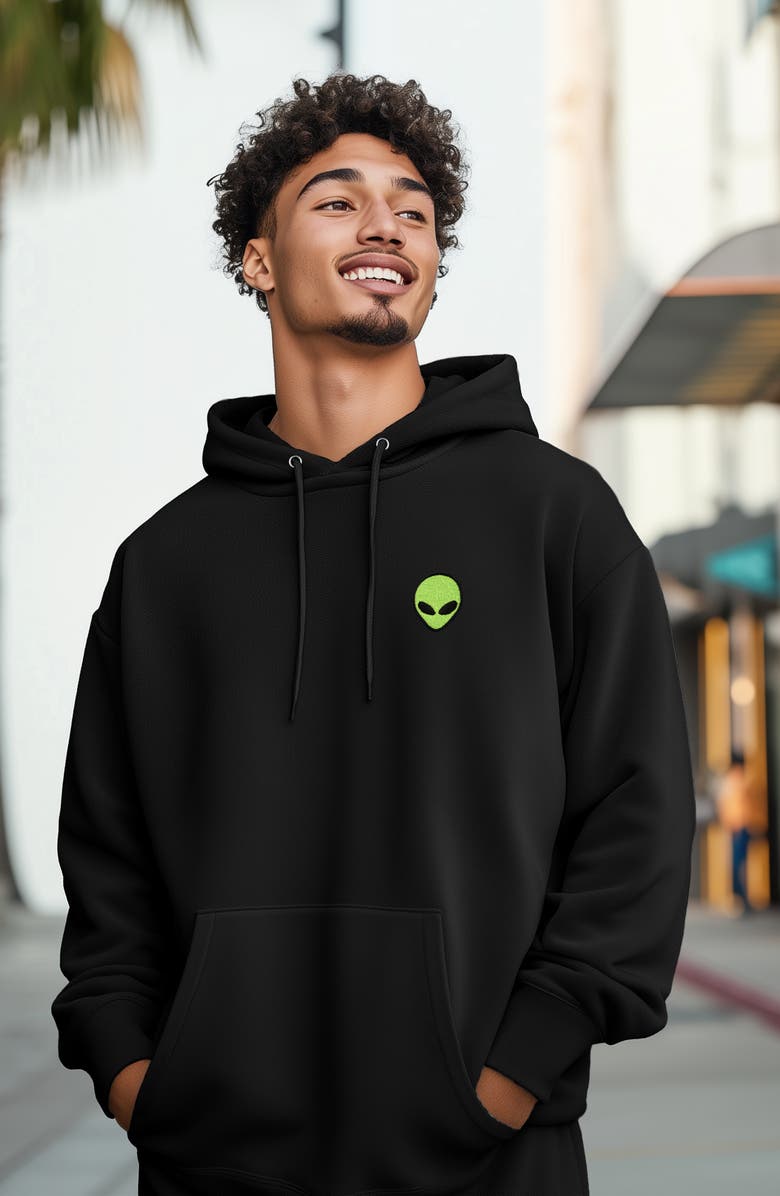 Dalix Alien All Day Sweatsuit, Alternate, color, Black