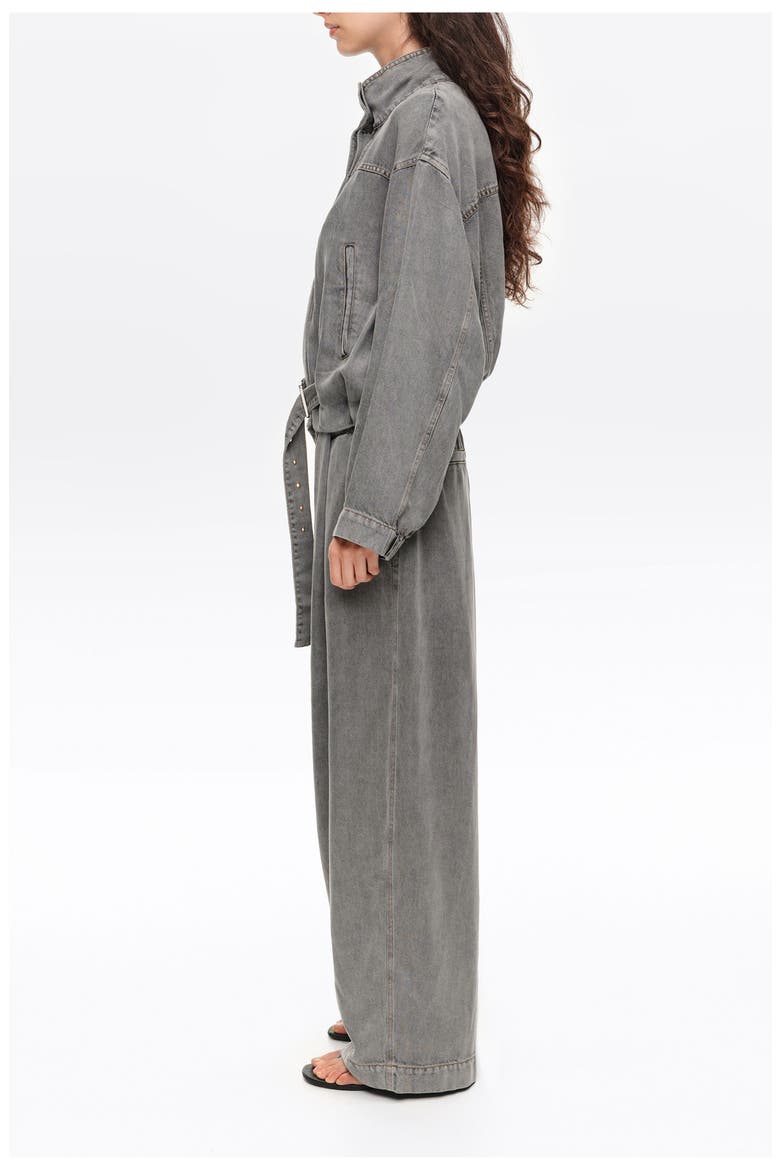 Fluid Denim Jacket, Alternate, color, WASHED GREY
