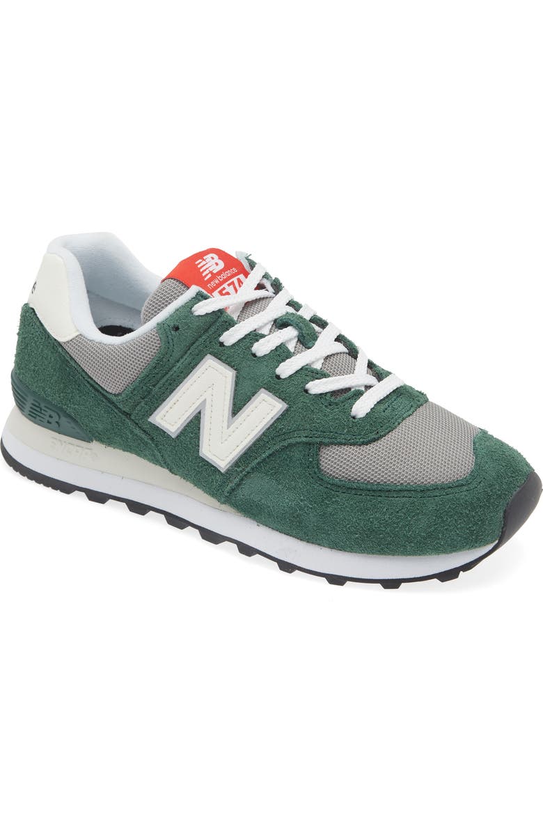 New Balance Gender Inclusive 574 Sneaker, Main, color, Nightwatch Green/ Sea Salt