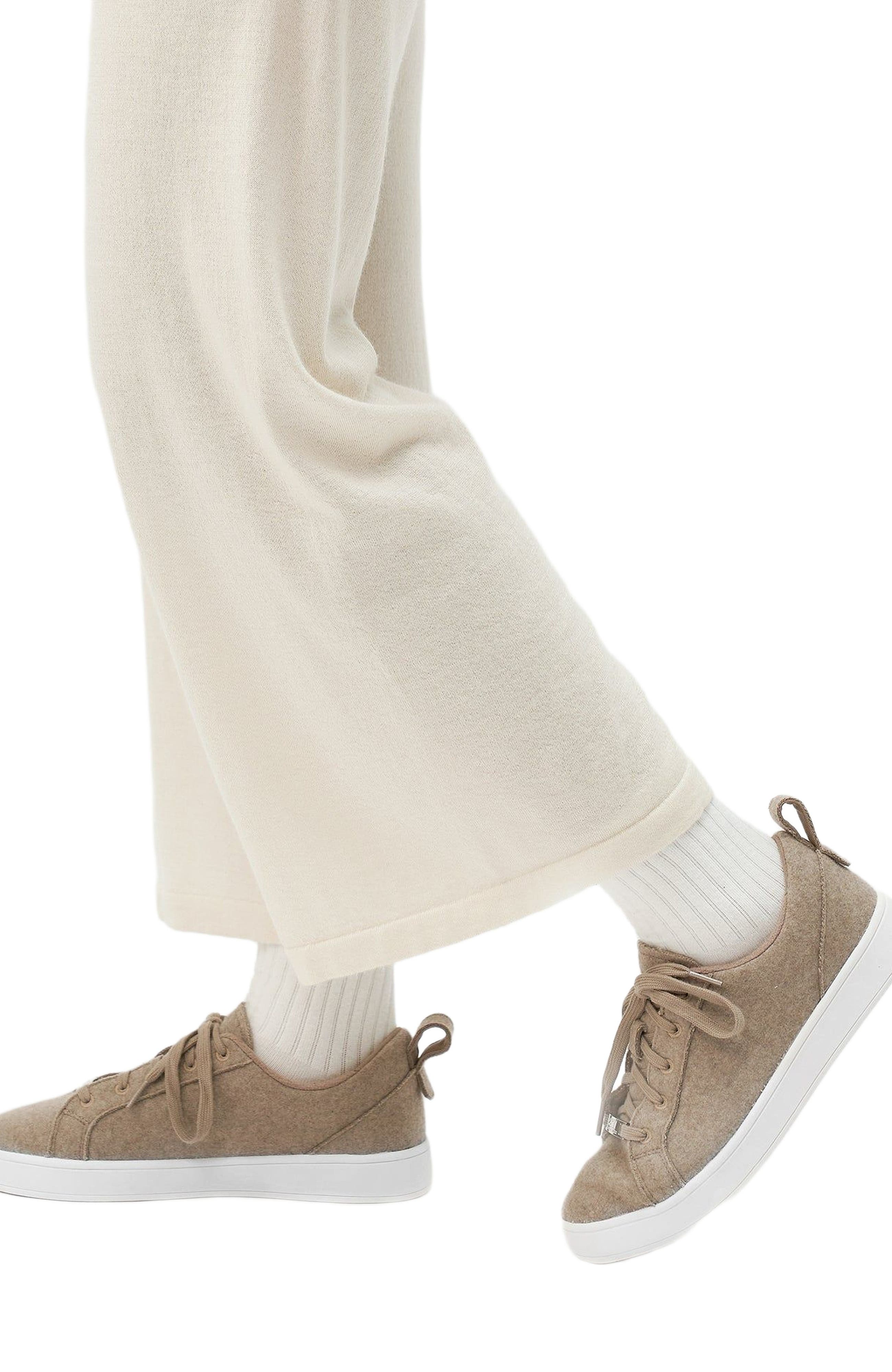Cashmere Low Ankle Sneakers, Alternate, color, taupe
