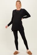PinkBlush Brushed Knit Oversized Top and Legging Set