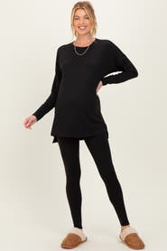 PinkBlush Brushed Knit Oversized Top and Legging Set