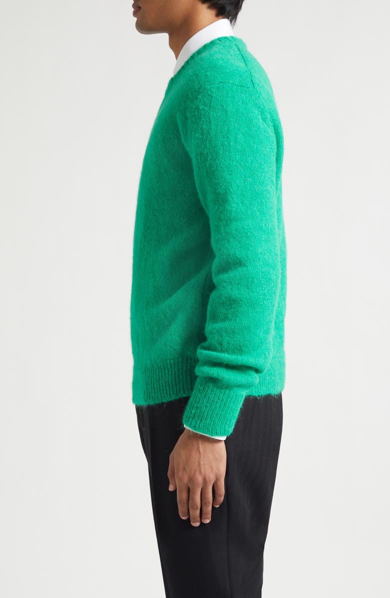 TOM FORD Alpaca Blend Crewneck Sweater, Alternate, color, Bright Green