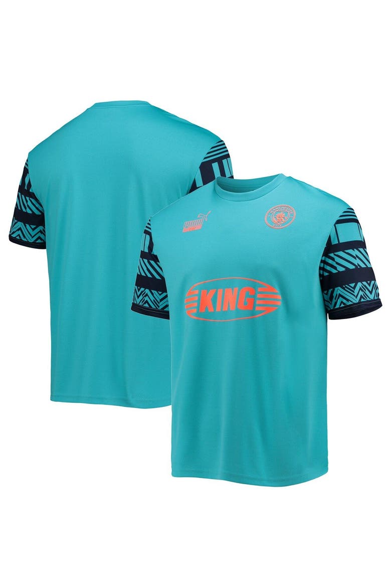 Men's Puma Mint Manchester City FtblHeritage Jersey, Main, color, Mint