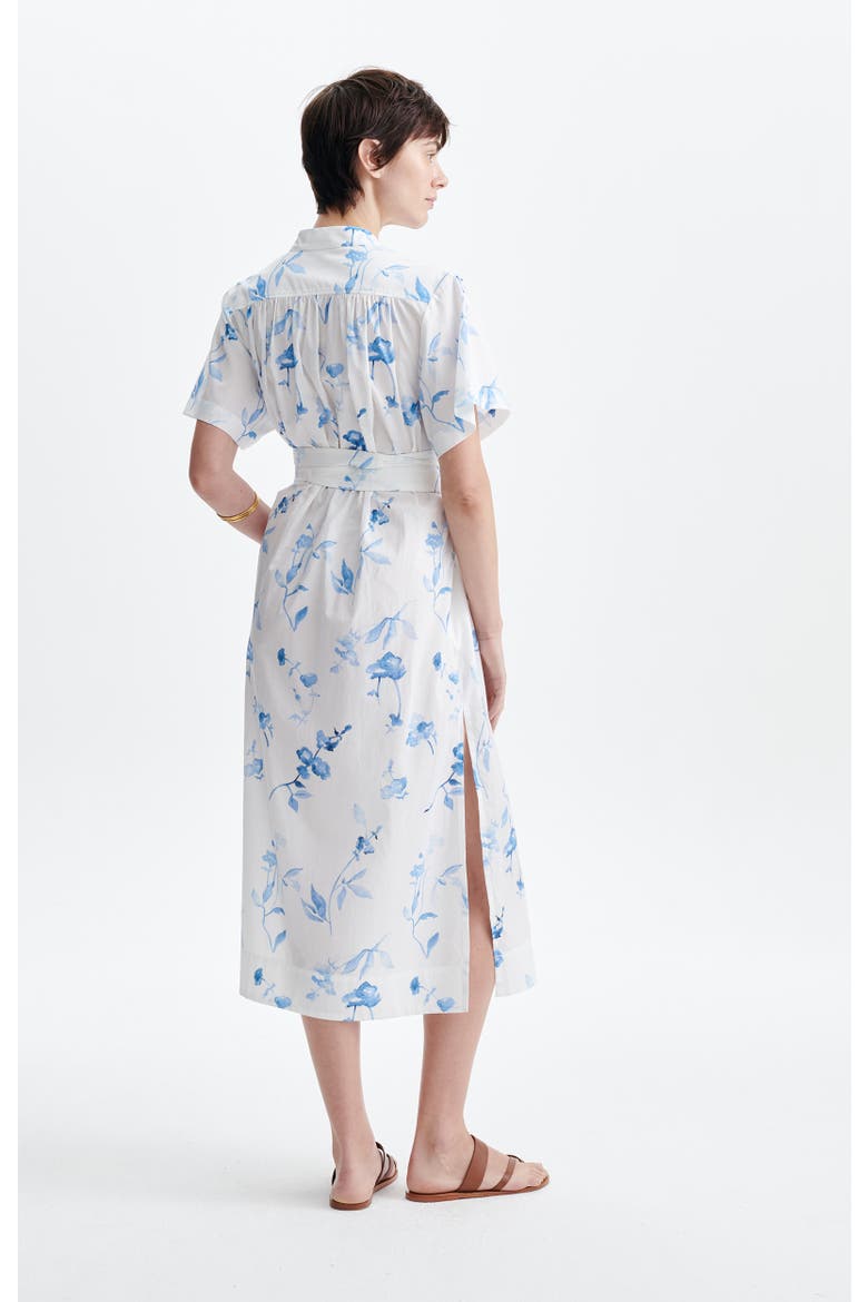Ghala Floral Shirt Dress, Alternate, color, Ecru