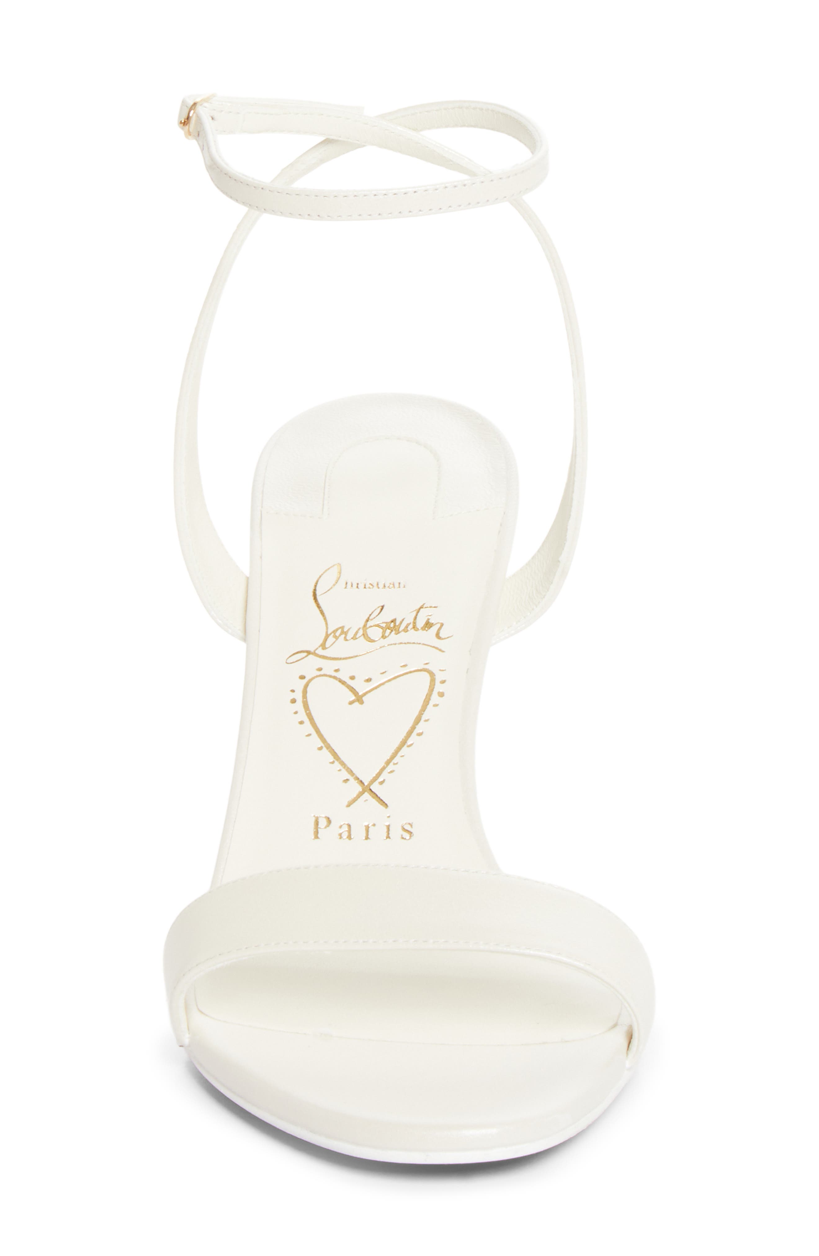 Miss Z Ankle Strap Sandal, Alternate, color, BIANCO/ SNOW