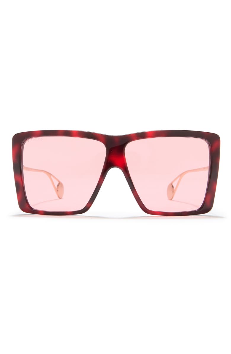 Gucci 61mm Square Sunglasses, Main, color, 