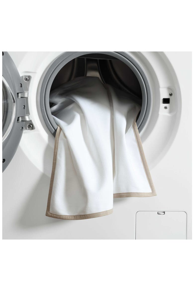 Basic Canvas Set of 2 European Shams, Alternate, color, WHITE