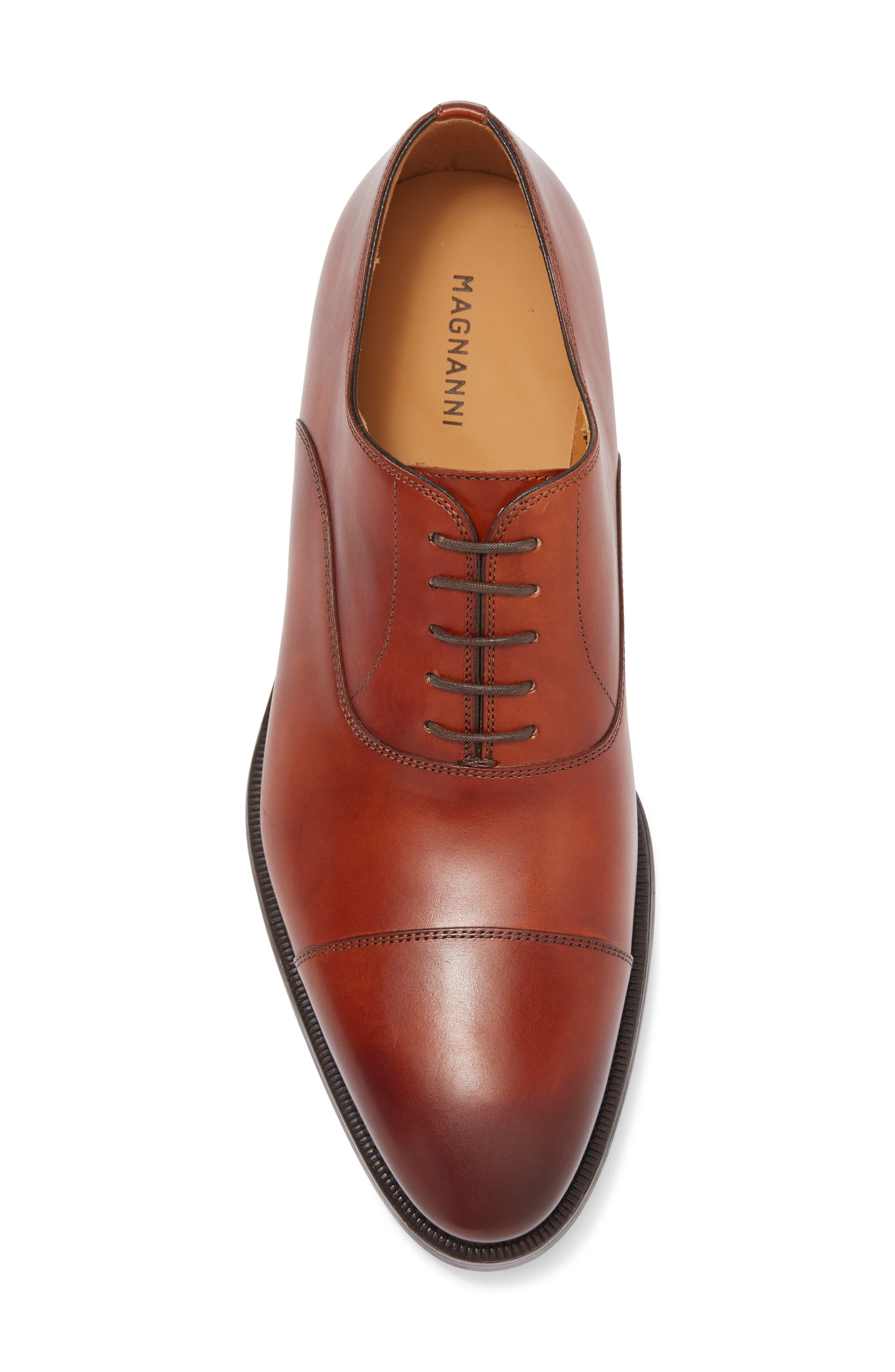 Cap Toe Oxford, Alternate, color, COGNAC