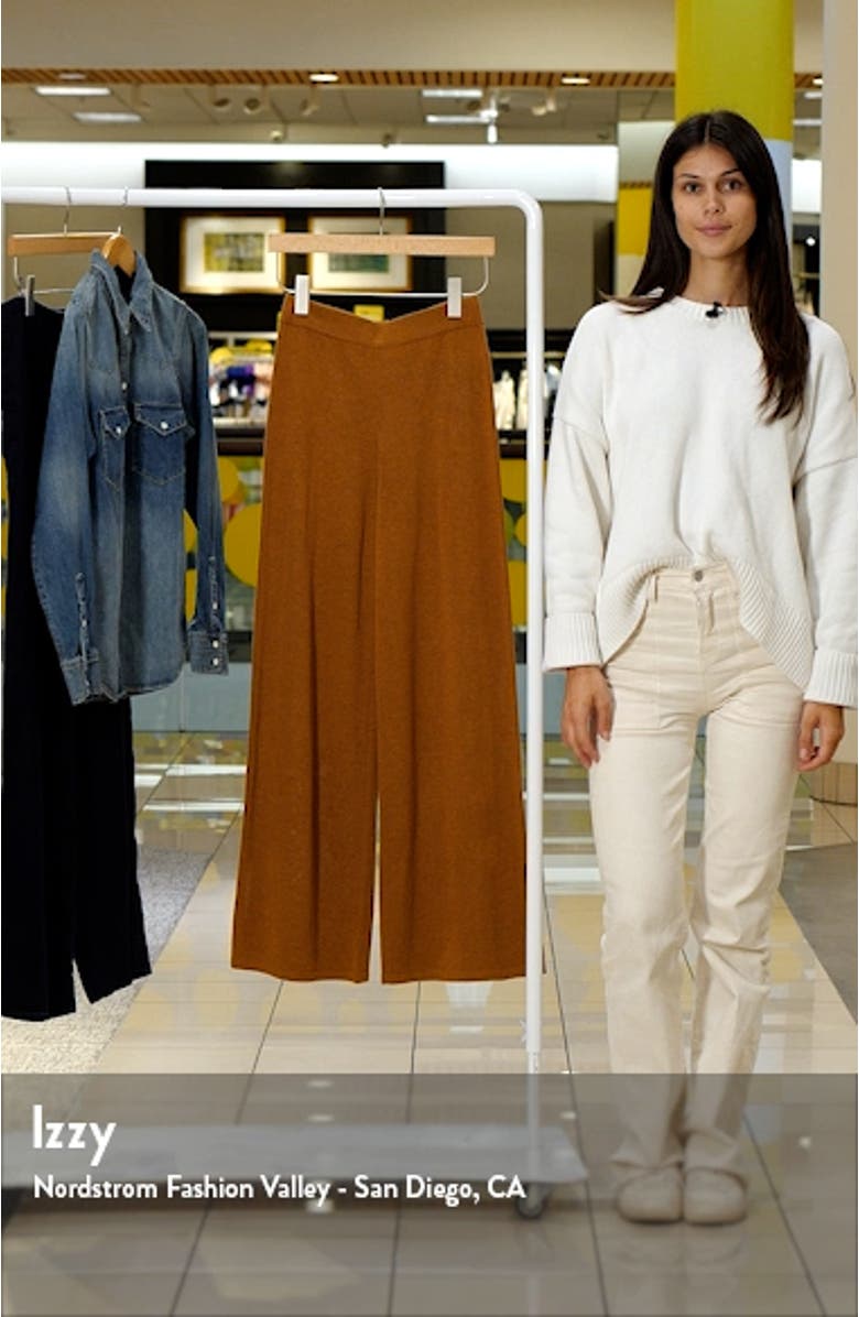 Slit Hem Knit Pants, sales video thumbnail