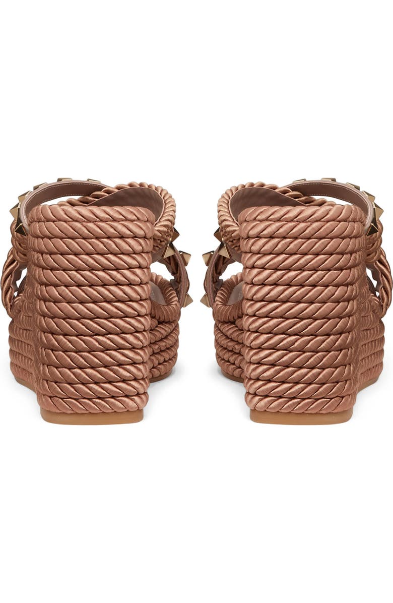 Valentino Garavani Rockstud Strappy Platform Wedge, Alternate, color,